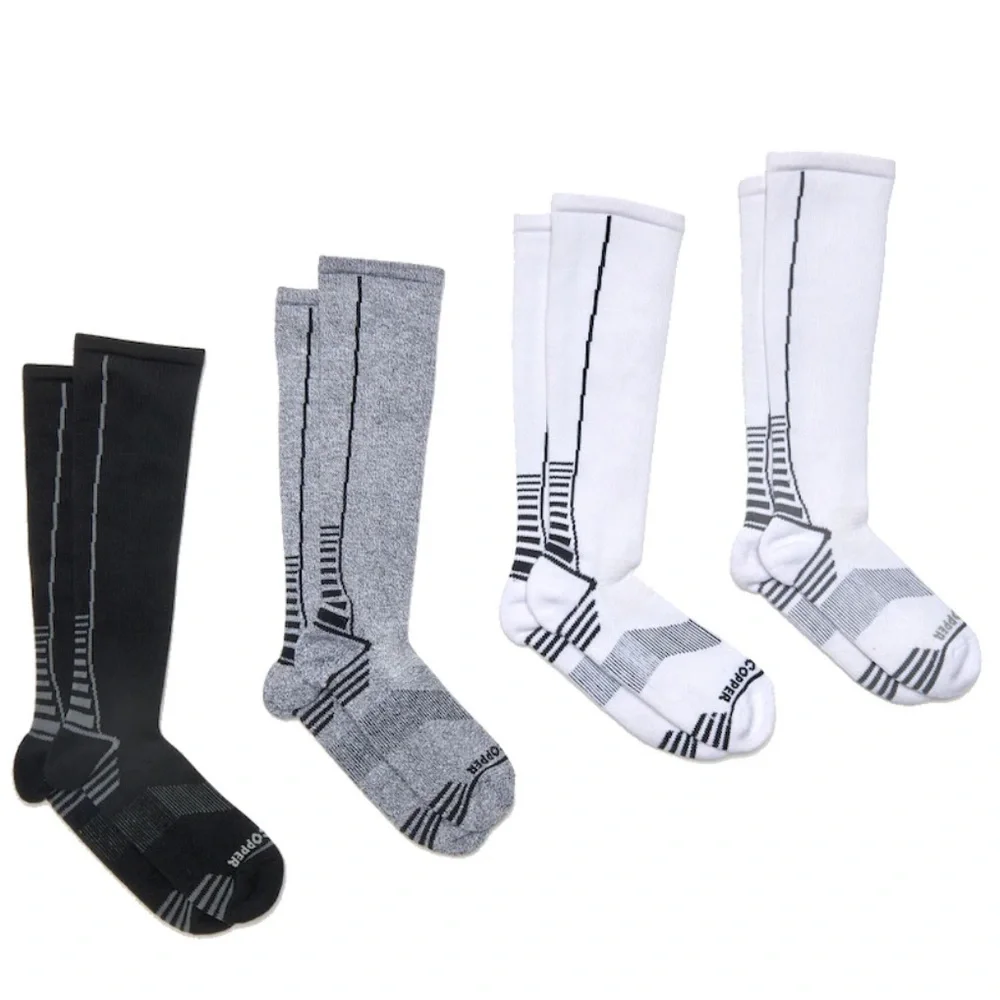 NWT TOMMIE‎ COPPER ULTRATEMP Over The Calf Compression Socks 4-Pack Size 4-6.5